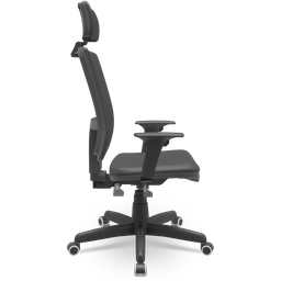 Cadeira Brizza Soft Presidente Vinil Giratória Backplax - Apoio de Cabeça e Braços Reguláveis - 2