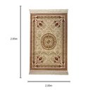 Ver imagem 3 de Tapete Persa Bege com Vermelho Ideal para Sala e Quarto - 200x285cm