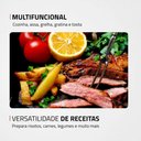 Ver imagem 3 de Panela Elétrica Mondial Cook e Grill Redondo Preto 1270w 220v - G-03-rc
