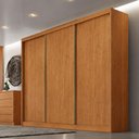 Ver imagem 4 de Guarda Roupa Casal Lôgan Plus 3 Portas 6 Gavetas Cinamomo - Novo Horizonte