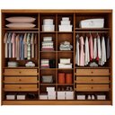 Ver imagem 2 de Guarda Roupa Casal Lôgan Plus 3 Portas 6 Gavetas Cinamomo - Novo Horizonte