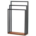 Ver imagem 2 de Kit 02 Toalheiros Porta Toalha de Piso Lavabo Gênova D01 Peroba - Inoviza