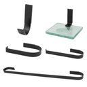 Ver imagem 3 de Kit Acessórios para Banheiro Quadrado 5 Peças Luxo:cinza Claro