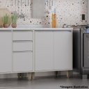 Ver imagem 5 de Balcão para Cozinha Modulada 80 Cm 2 Portas Atenas Cinza Cristal