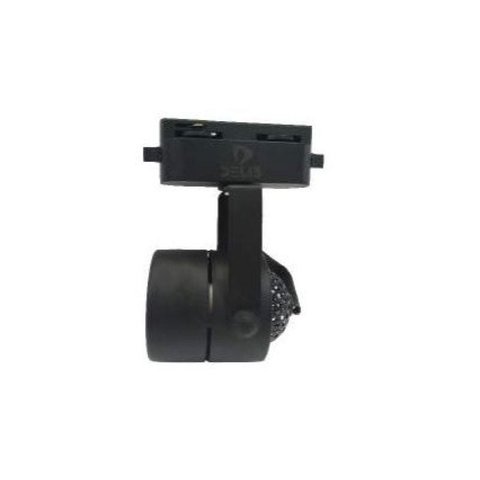 Spot de LED - Luminária de Trilho Eletrificado Preto em Metal para 1x Lâmpada Gu10 Alt. 117Mm x