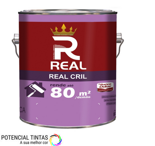 Latex Real Acril Branca3,6l Algodão Egipcio