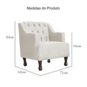 Ver imagem 7 de Kit 02 Poltrona Decorativa Gênises Suede Escritório Recepção