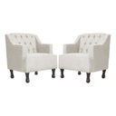 Ver imagem 1 de Kit 02 Poltrona Decorativa Gênises Suede Escritório Recepção