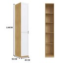 Ver imagem 2 de Guarda Roupa Roupeiro Modulado 40cm com 2 Portas Infinity 2058 Genialflex