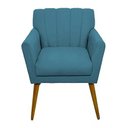 Ver imagem 3 de Kit 2 Poltronas Decorativa Cecília - Azul Turquesa