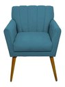 Ver imagem 3 de Kit 2 Poltronas Decorativa Cecília - Azul Turquesa