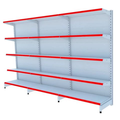 Gondola Parede 196 Amapa Flex Kit 3 Metros Branco PE Vm - Amapá