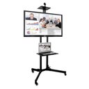 Ver imagem 4 de Pedestal para Tv 32 a 75 Suporte com Rodízios Cts600