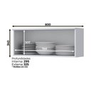 Ver imagem 1 de Armário de Cozinha Henn 1 Porta Basculante 80 Cm Branco