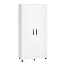 Ver imagem 2 de Multiuso Armário Duas Portas Area de Serviço Moderno com Chave Branco Prateleira Reforçada Mdf