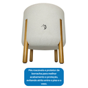 Ver imagem 2 de Vaso Cilíndrico Decore Polietileno 36x33x33cm Japi - Off-white