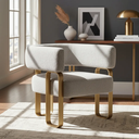 Ver imagem 2 de Poltrona Cadeira Decorativa Versátil Loy - Zahav Estofados:bouclé Cinza