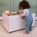 Ver imagem 2 de Baú Organizador de Brinquedos Mdf com Rodinhas 360º Brincar