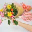 Ver imagem 1 de Tesoura Japonesa Florista Ikebana e Ikenobo Sakagen Rosa Pink Type F170 Ref.10352