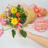 Tesoura Japonesa Florista Ikebana e Ikenobo Sakagen Rosa Pink Type F170 Ref.10352 - 1
