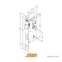 Ver imagem 2 de Fechadura Inox Polido Broca 40 - Stam Interna 813/03