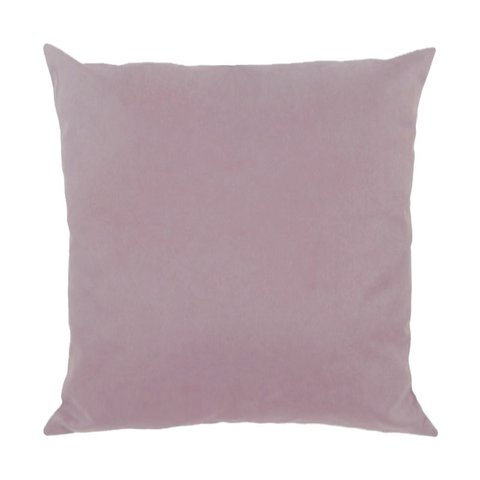 Capa para Almofada em Veludo Liso Quadrada 50x50 Rosa Quartzo