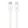Cabo USB-C X Lightning FLAT Duo 1M 20W Branco OEX CE209 - 3
