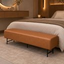 Ver imagem 2 de Puff Recamier 140cm Lauri Courino Caramelo - Sallar Home
