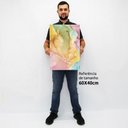 Ver imagem 2 de Quadro Decorativo em Canvas Abstrato Mármore Colorido TaColado Moldura Flutuante 4,5cm Branca 60 x 4