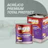 Tinta Acrilica Branco Fosco Premium Total Protect lata 900Ml MAZA ACRÍLICO FOSCO - 3