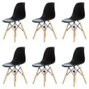 Ver imagem 1 de Kit 6 Cadeiras Charles Eames Eiffel Dsw - Preta - Kza Bela Preta