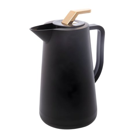 Garrafa Termica de Plástico Atenas Preta 1l Wolff