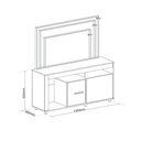 Ver imagem 3 de Rack com Painel para TV até 55 Polegadas 135,5cmx152cm