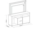 Ver imagem 3 de Rack com Painel para TV até 55 Polegadas 135,5CMX152CM