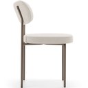 Ver imagem 6 de Kit 04 Cadeiras Decorativa Estofada para Sala de Jantar Melina Base Arena L02 Bouclê Cru - Lyam Deco