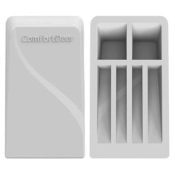 Trava Porta de Piso Comfortdoor Calço para Porta de Borracha Cinza - 6