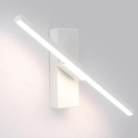 Luminária 30cm Barra Linear Led 3 Cores Giratória 330 Graus Silicone Minimalista Gimpo Kjbd-150:bran