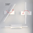 Ver imagem 2 de Luminária 30cm Barra Linear Led 3 Cores Giratória 330 Graus Silicone Minimalista Gimpo Kjbd-150:bran