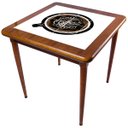 Ver imagem 3 de Cj Mesa Madeira Azulejo 80x80cm - Base 4pé 78cm + 3 Cadeiras 43 - Natural - Coffee