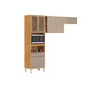 Ver imagem 2 de Cozinha Completa 3 Peças Plena CZ309 Cinamon/Nude Demóbile
