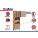 Ver imagem 5 de Cozinha Completa 3 Peças Plena CZ309 Cinamon/Nude Demóbile