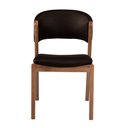 Ver imagem 5 de Kit 6 Cadeiras Decorativa Sala de Jantar Luxo Luna Facto Marrom - Mozzelar