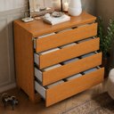 Ver imagem 4 de Cômoda 4 Gavetas MDF Multiuso Imperial Nature