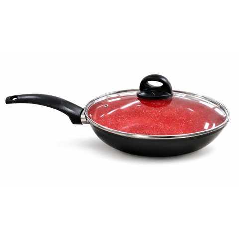 Frigideira com Revestimento Cerâmica 24cm- Preto