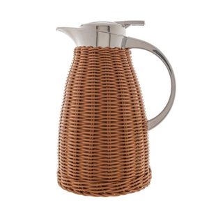 Garrafa Térmica de Rattan Marrom 1,5L
