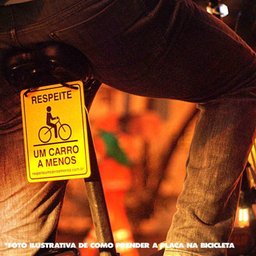 Plaquinha de Sinalização para Bicicleta - 4