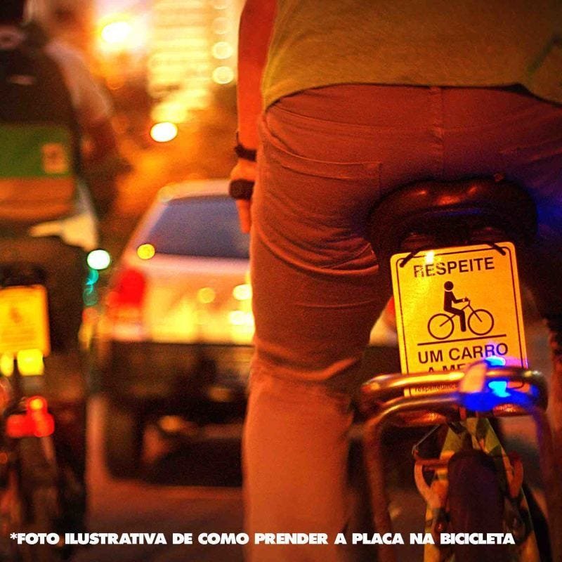 Plaquinha de Sinalização para Bicicleta - 8