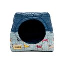 Ver imagem 1 de Cama Iglu e Toca para Cachorro Impermeavel Luppet Azul Pets - M