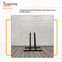 Ver imagem 4 de Suporte para 1 Bicicleta Bicicletario Bike Estacionamento Fixação para Condominio Casa Aro 24 Ao 29