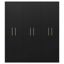 Ver imagem 2 de Guarda Roupa Casal Ipê 6 Portas Preto Fosco - Kits Paraná